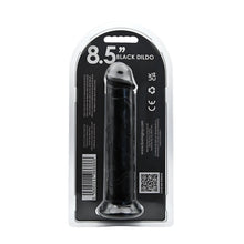 Load image into Gallery viewer, loving-joy-8-5-inch-suction-cup-dildo-black
