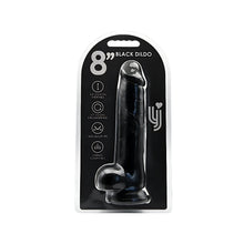 Load image into Gallery viewer, loving-joy-8-inch-dildo-with-balls-black
