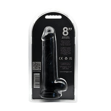 Load image into Gallery viewer, loving-joy-8-inch-dildo-with-balls-black
