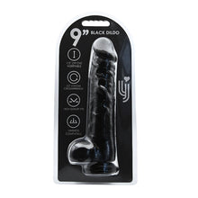 Load image into Gallery viewer, loving-joy-9-inch-dildo-with-balls-black

