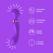 Load image into Gallery viewer, loving-joy-dual-ended-wand-vibrator
