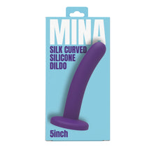Load image into Gallery viewer, mina-silk-curved-silicone-dildo-5-inch
