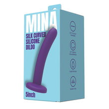 Load image into Gallery viewer, mina-silk-curved-silicone-dildo-5-inch
