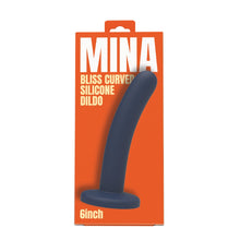 Load image into Gallery viewer, mina-bliss-curved-silicone-dildo-6-inch
