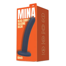 Load image into Gallery viewer, mina-bliss-curved-silicone-dildo-6-inch
