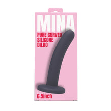 Load image into Gallery viewer, mina-pure-curved-silicone-dildo-6-5-inch
