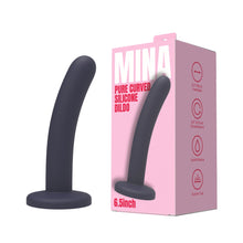 Load image into Gallery viewer, mina-pure-curved-silicone-dildo-6-5-inch

