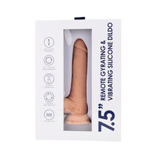 Load image into Gallery viewer, loving-joy-7-5-remote-gyrating-vibrating-silicone-dildo
