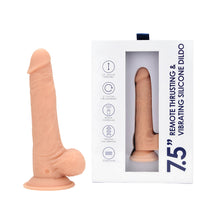 Load image into Gallery viewer, loving-joy-7-5-remote-thrusting-vibrating-silicone-dildo
