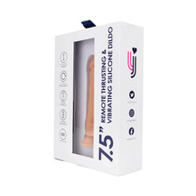 Load image into Gallery viewer, loving-joy-7-5-remote-gyrating-vibrating-silicone-dildo

