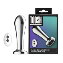Load image into Gallery viewer, toosh-remote-controlled-metal-vibrating-anal-plug
