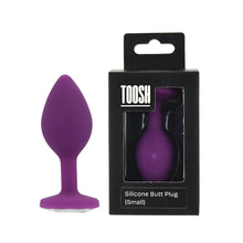 Load image into Gallery viewer, toosh-purple-silicone-butt-plug-small
