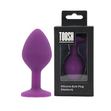 Load image into Gallery viewer, toosh-purple-silicone-butt-plug-medium
