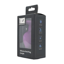 Load image into Gallery viewer, toosh-purple-silicone-butt-plug-large
