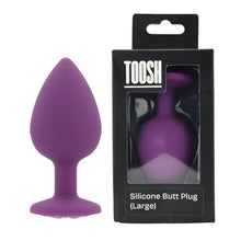 Load image into Gallery viewer, toosh-purple-silicone-butt-plug-large

