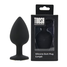 Load image into Gallery viewer, toosh-black-silicone-butt-plug-large
