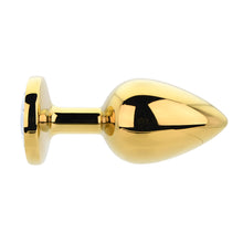 Load image into Gallery viewer, toosh-gold-metal-butt-plug-large-clear-stone
