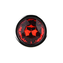 Load image into Gallery viewer, toosh-silver-metal-butt-plug-medium-red-stone
