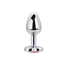 Load image into Gallery viewer, toosh-heart-shaped-silver-with-red-stone-small

