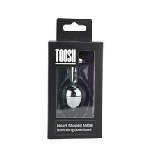 Load image into Gallery viewer, toosh-heart-shaped-silver-with-red-stone-medium
