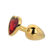 Load image into Gallery viewer, toosh-heart-shaped-gold-with-red-stone-small
