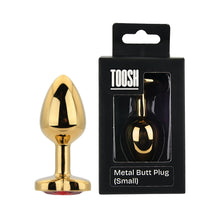 Load image into Gallery viewer, toosh-heart-shaped-gold-with-red-stone-small
