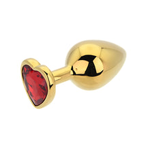 Load image into Gallery viewer, toosh-heart-shaped-gold-with-red-stone-medium
