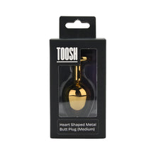 Load image into Gallery viewer, toosh-heart-shaped-gold-with-red-stone-medium
