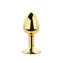 Load image into Gallery viewer, toosh-metal-butt-plug-gold-set-of-3-clear-stone
