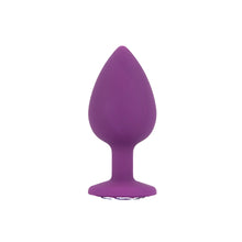 Load image into Gallery viewer, toosh-silicone-butt-plug-purple-set-of-3-clear-stone
