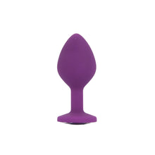 Load image into Gallery viewer, toosh-silicone-butt-plug-purple-set-of-3-clear-stone
