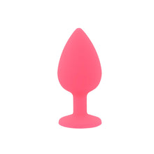 Load image into Gallery viewer, toosh-silicone-butt-plug-pink-set-of-3-clear-stone
