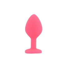 Load image into Gallery viewer, toosh-silicone-butt-plug-pink-set-of-3-clear-stone
