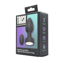 Load image into Gallery viewer, toosh-remote-controlled-light-up-vibrating-butt-plug

