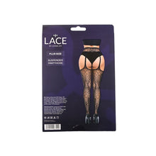 Load image into Gallery viewer, lace-by-lj-plus-size-suspender-tights

