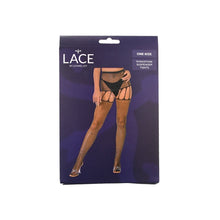 Load image into Gallery viewer, lace-by-lj-rhinestone-suspender-tights-black
