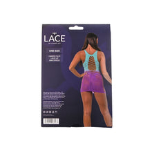 Load image into Gallery viewer, lace-by-lj-ombre-faux-lace-up-mini-dress
