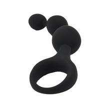 Load image into Gallery viewer, loving-joy-triple-ripple-anal-beads-black
