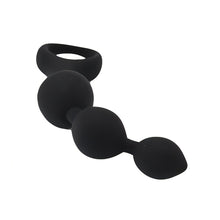 Load image into Gallery viewer, loving-joy-triple-ripple-anal-beads-black
