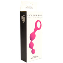 Load image into Gallery viewer, loving-joy-triple-ripple-anal-beads-pink
