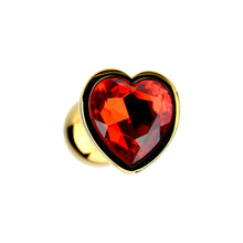 Load image into Gallery viewer, precious-metals-limited-edition-heart-shaped-anal-plugs-gold
