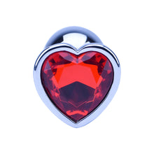 Load image into Gallery viewer, precious-metals-limited-edition-heart-shaped-anal-plugs-silver
