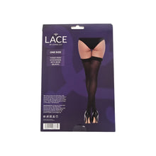 Load image into Gallery viewer, lace-by-lj-thigh-high-stockings-with-bow
