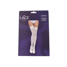 Load image into Gallery viewer, lace-by-lj-thigh-high-stockings-with-bow
