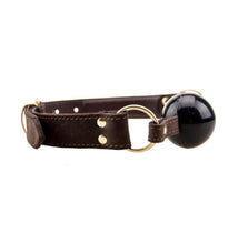 Load image into Gallery viewer, nound-nubuck-leather-solid-ball-gag
