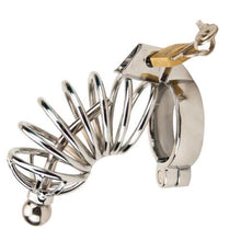 Load image into Gallery viewer, impound-corkscrew-male-chastity-device-with-penis-plug
