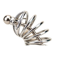 Load image into Gallery viewer, impound-corkscrew-male-chastity-device-with-penis-plug
