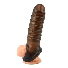 Load image into Gallery viewer, loving-joy-boss-textured-penis-sleeve-with-ball-loop

