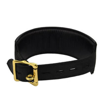 Load image into Gallery viewer, bound-noir-nubuck-leather-collar-with-o-ring
