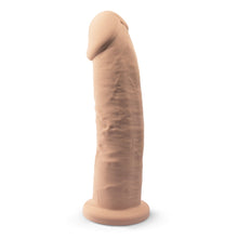 Load image into Gallery viewer, 9-inch-realistic-girthy-silicone-dual-density-dildo-with-suction-cup
